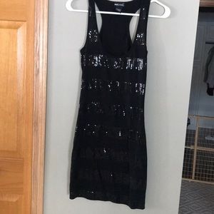 Black sequin dress